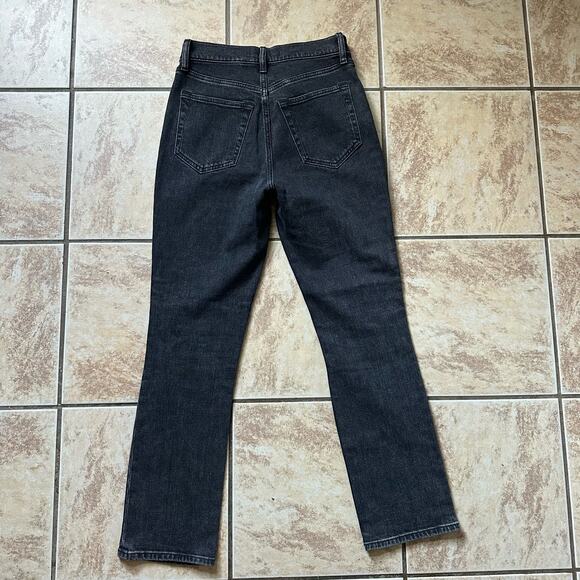 Abercrombie And Fitch Criss Cross The 90s Slim Straight Ultra High Rise Black 25 - Picture 6 of 8